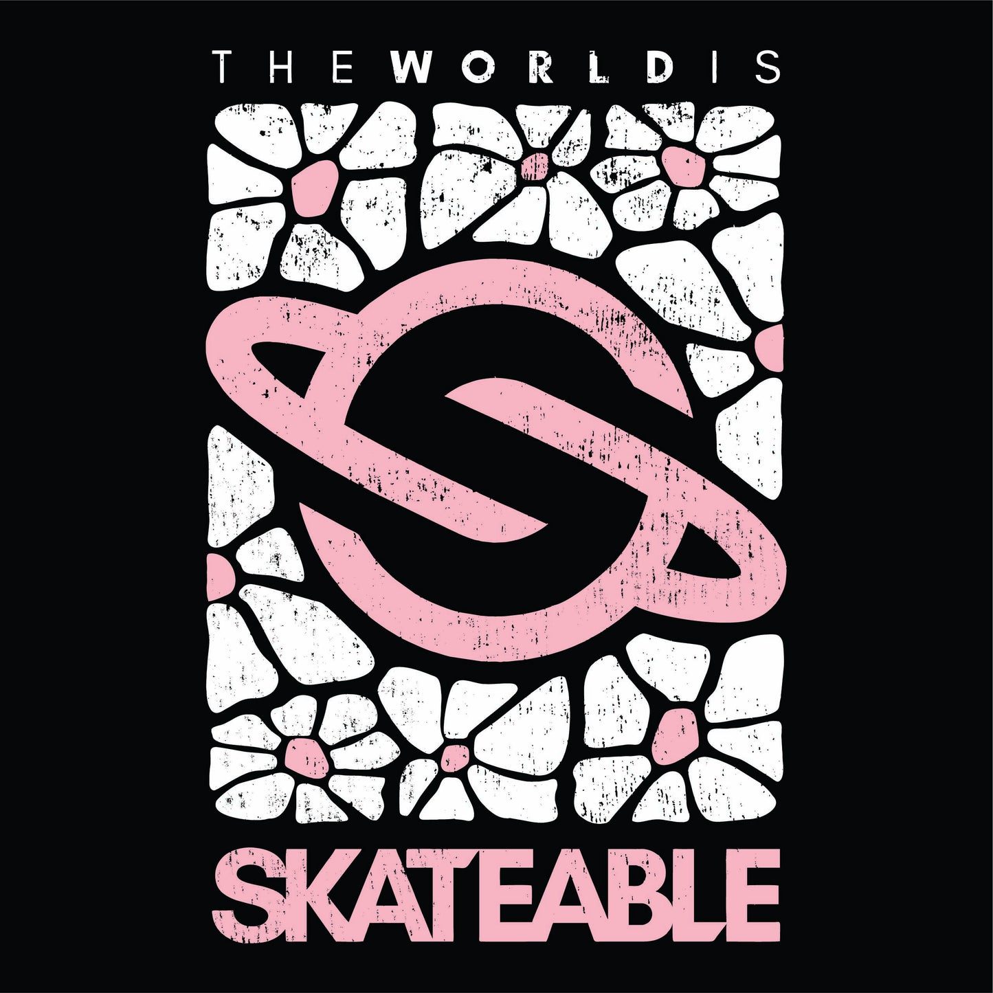 SKATEABLE Flower Power Fitted Skate Tee