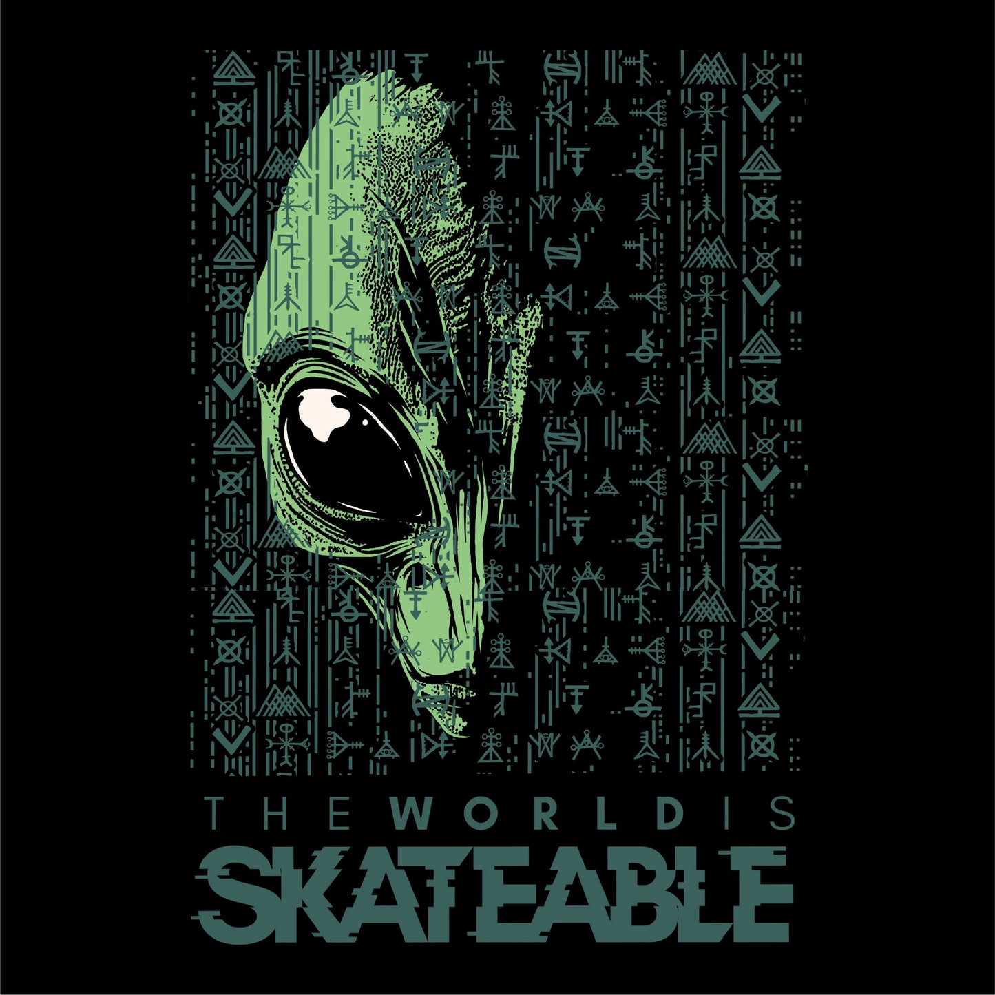 SKATEABLE Alien Code Tee