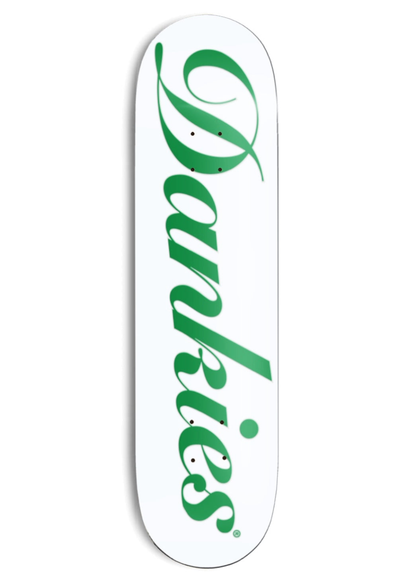 DANKIES® Script White Logo Deck