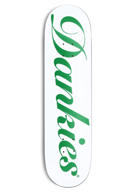 DANKIES® Script White Logo Deck