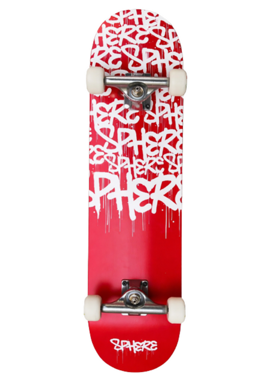 Sphere Red White Graffiti Complete