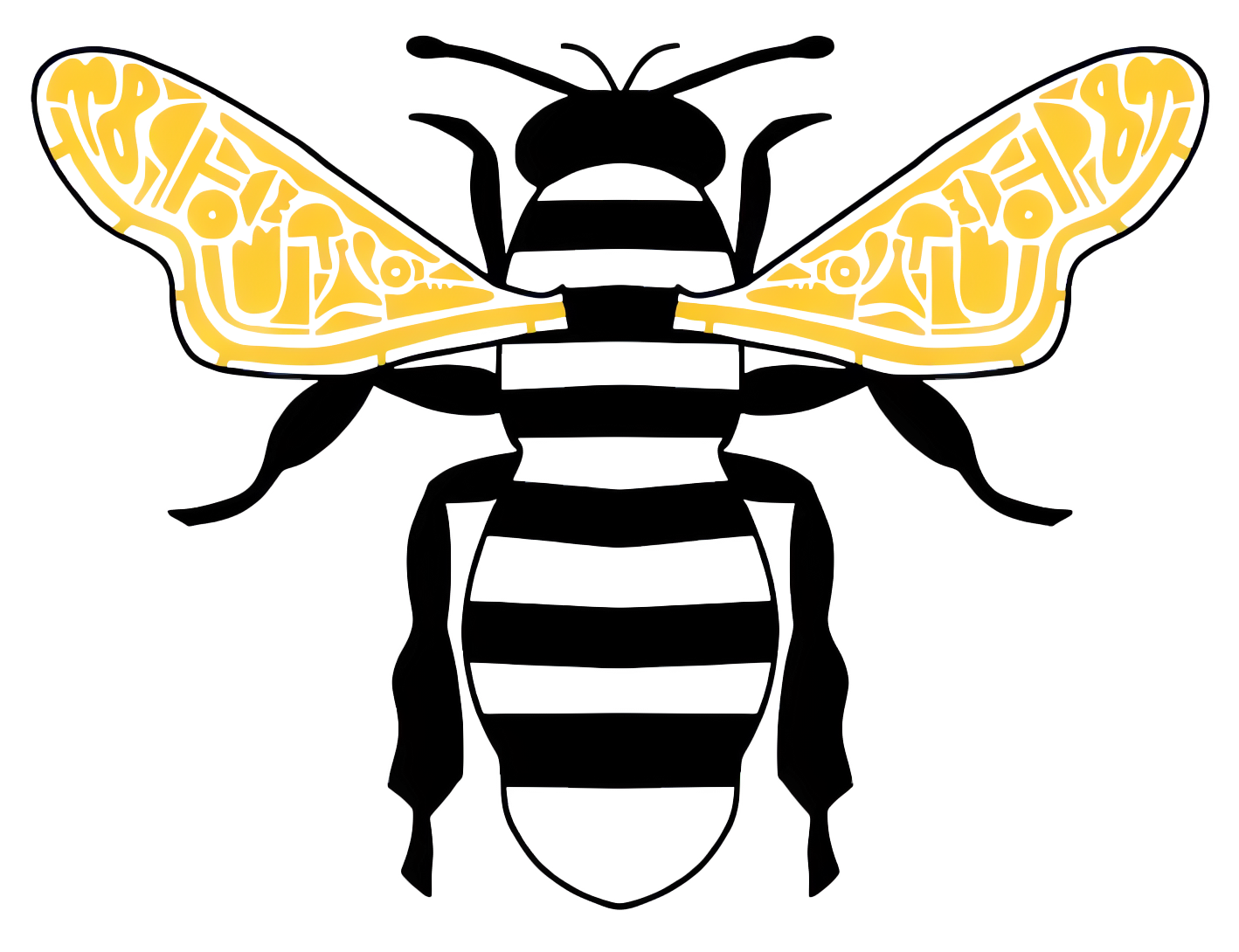 Madame SK8 Bee Fitted Skate Tee Light